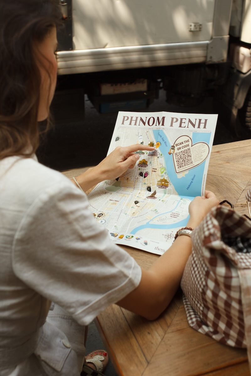 The Map Cambodia 纸质指南,金边版