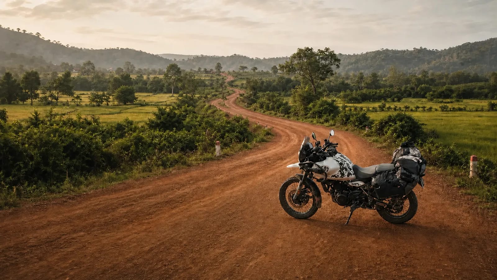 Rouler à moto au Cambodge
